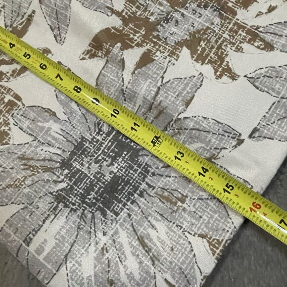 Set of 2 Pillow Cover 16 x 16 Inch Retro Sunflowers Brown Gray Decorative - Picture 3 of 6